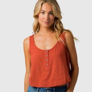 Rip Curl | Koa Crop Top, Brick, L (juniors)